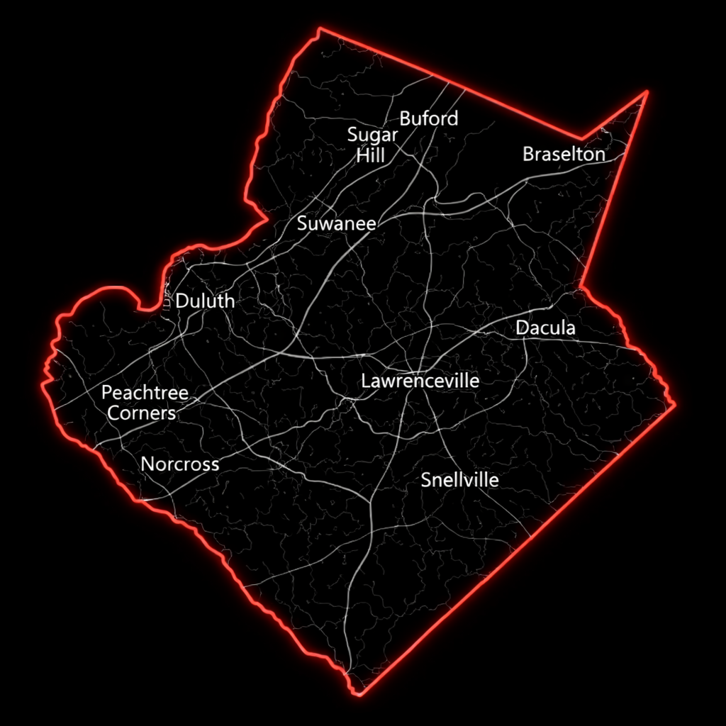 Nett Auto Detailing service area map